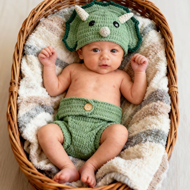 2 pezzi di dinosauro all'uncin - Infant Photography Props Outfit recensione e prezzo
