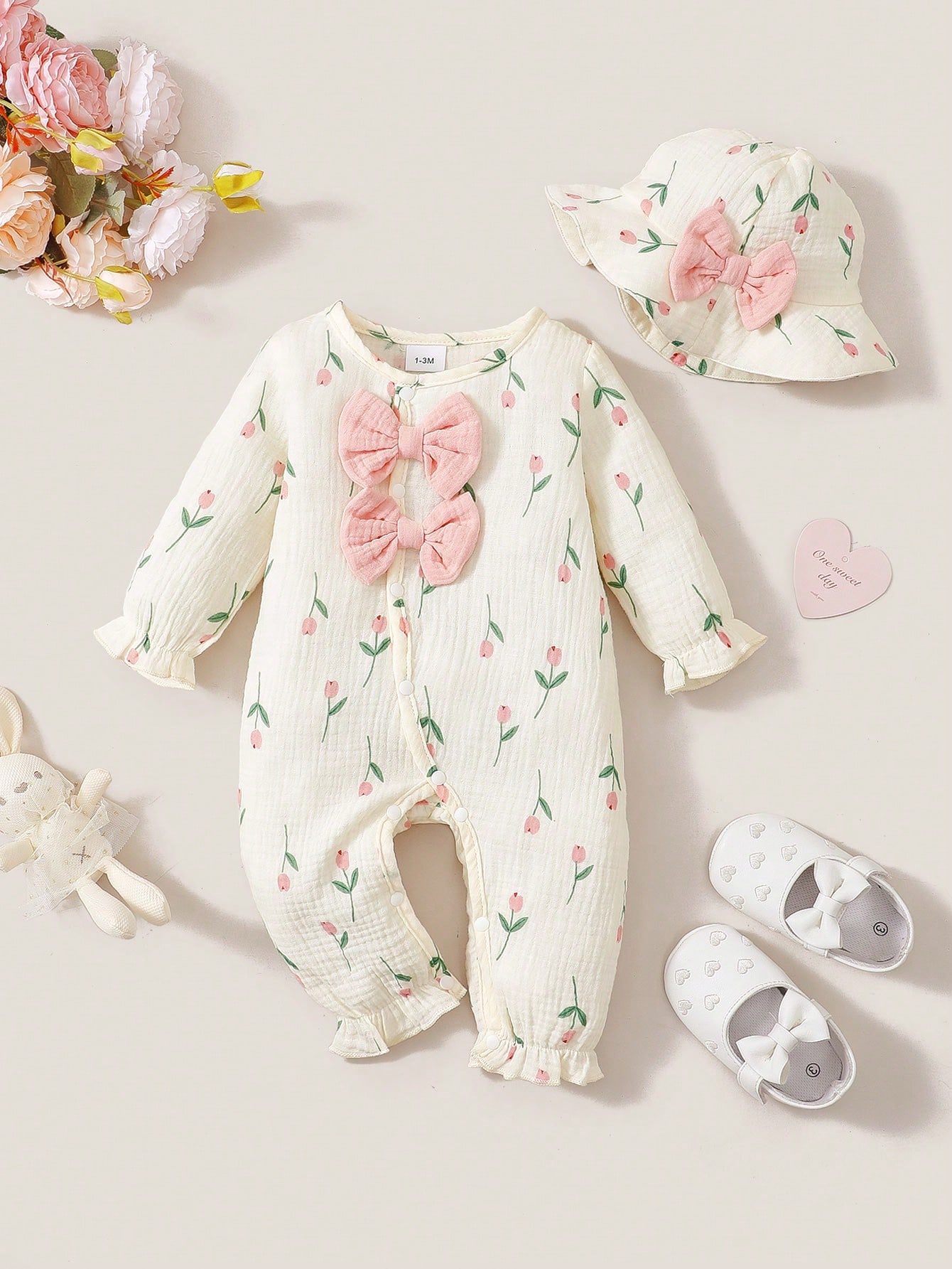 Completo in due pezzi per bamb - Newborn Baby Girl Romper Floral recensione e prezzo