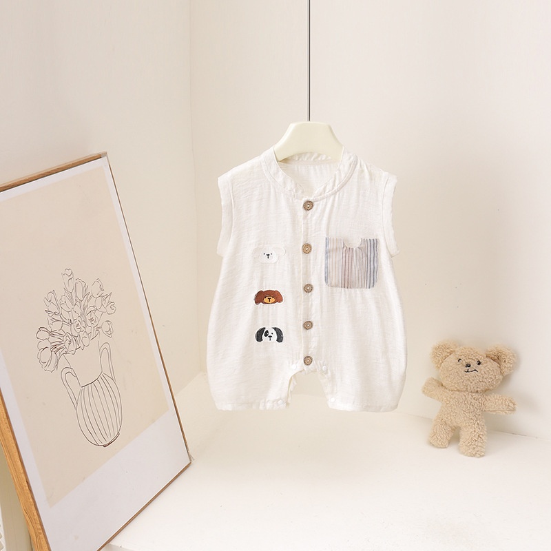Tutina Estiva 2026 per Neonati - Baby Summer Linen Sleeveless Jumpsuit recensione e prezzo